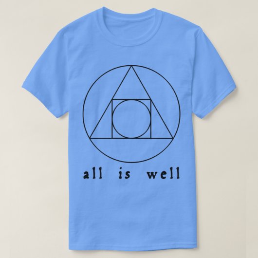 alles is goed licht t-shirt (Design voorkant)