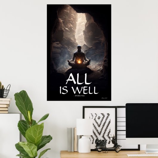 Alles is goed met Wall Art Poster (Thuiskantoor)