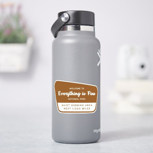 Alles is goed nationaal park sticker (HydroFlask)