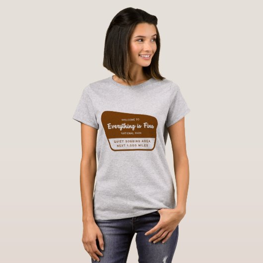 Alles is goed nationaal park t-shirt (Voorkant volledig)