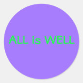 Alles is goed sticker paarse (Voorkant)