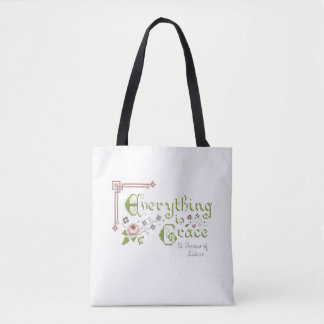 Alles is Grace, St. Therese van Lisieux met Logo Tote Bag