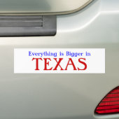 Alles is groter in TEXAS Bumpersticker (Op auto)