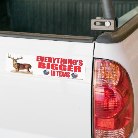 Alles is groter in Texas Bumpersticker (Op Truck)