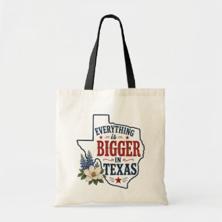 Alles is groter in Texas herbruikbare boodschappen Tote Bag