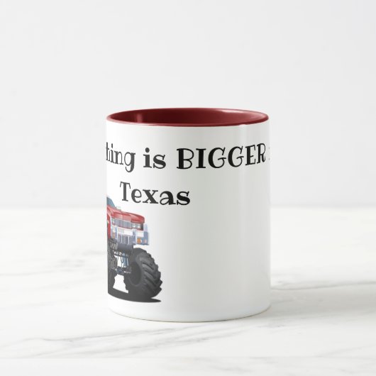 "Alles is groter in Texas" Mok (Midden)