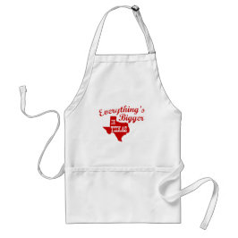 Alles is groter in Texas State Shape Apron Standaard Schort