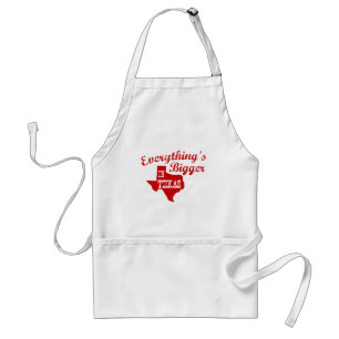 Alles is groter in Texas State Shape Apron Standaard Schort
