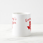 Alles is groter in Texas State Shape Mok (Center)