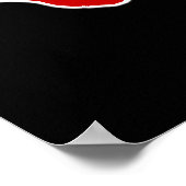 Alles is groter in Texas State Shape Poster (Hoek)