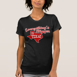 Alles is groter in Texas State Shape Shirt