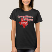 Alles is groter in Texas State Shape Shirt (Voorkant)