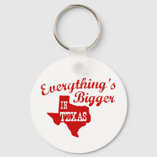 Alles is groter in Texas State Shape Sleutelhanger