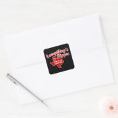 Alles is groter in Texas Sticker Red op zwart (Envelop)