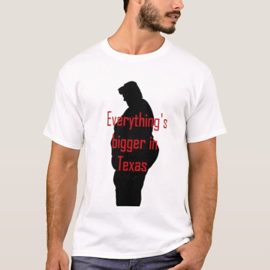 Alles is groter in Texas T-shirt (Voorkant)