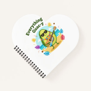 Alles is Guac-y Grappige Avocado Strandgrapje Notitieboek