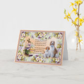 Alles is helder en mooi Hond Wenskaart Kaart (Gele Bloem)