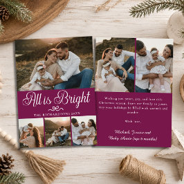 Alles is Helder Kerstbes Bes Multi Foto Kerstmis Feestdagenkaart