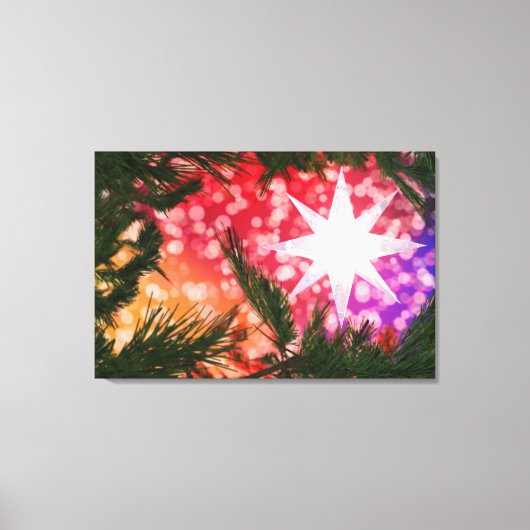 Alles is helder kerstcanvas afdrukken (Voorkant)