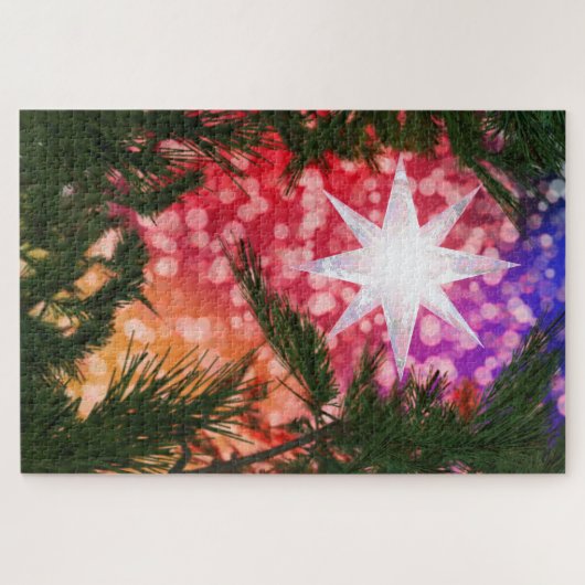 Alles is helder kerstgebaar legpuzzel (Horizontaal)