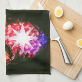 Alles is helder kerstkeukenhanddoek theedoek (Quarter Fold)