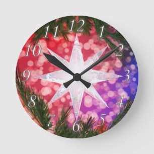 Alles is helder met kerstklok ronde klok