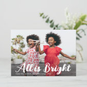 Alles is helder script foto vakantie kaart (Staand voorkant)