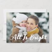 Alles is heldere vrolijke kerst feestdagenkaart (Voorkant)