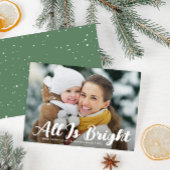 Alles is heldere vrolijke kerst feestdagenkaart