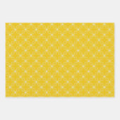 Alles is heldergeel en blauw feestelijk ontwerp inpakpapier vel (Voorkant 3)