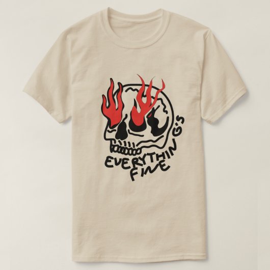 Alles is in orde:  comfortkleuren Grunge S T-shirt (Design voorkant)