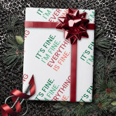 Alles is in orde | Leuk dagelijks sarcastisch cita Cadeaupapier