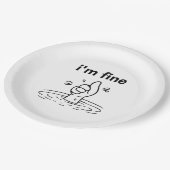 Alles is in orde. papieren bordje (Gekanteld)