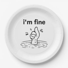 Alles is in orde. papieren bordje