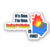 Alles is in orde! sticker (Voorkant)