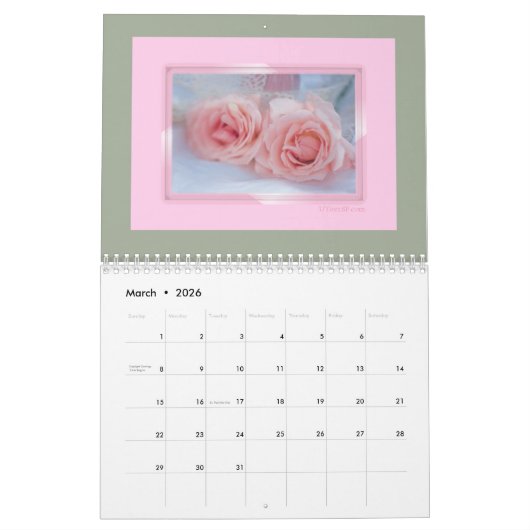 Alles is in Roze 2018 Kalender (Mar 2026)