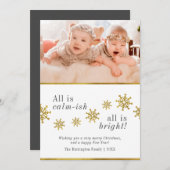 Alles is kalm | Aangepaste grappige kerstfoto Kaart (Voorkant / Achterkant)