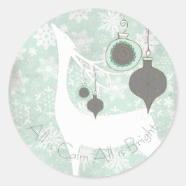 Alles is kalm. Alles is helder en dieper Ronde Sticker