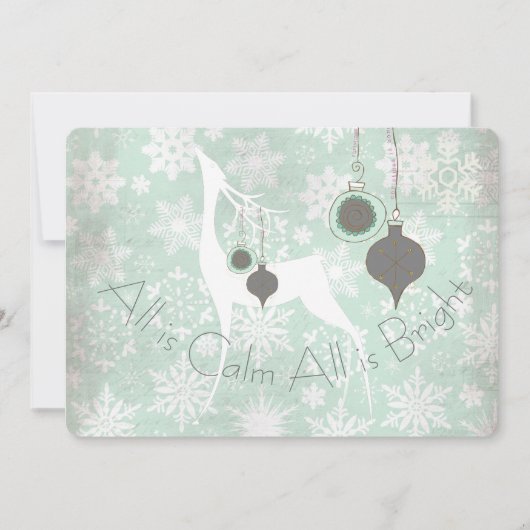 Alles is kalm. Alles is helder feestdag Feestdagenkaart (Voorkant)