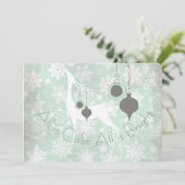 Alles is kalm. Alles is helder feestdag Feestdagenkaart (Staand voorkant)