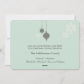 Alles is kalm. Alles is helder feestdag Feestdagenkaart (Achterkant)