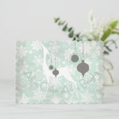 Alles is kalm. Alles is helder feestdag Feestdagenkaart (Staand voorkant)