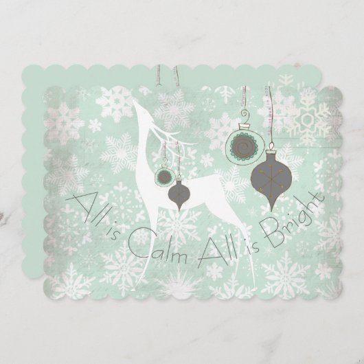 Alles is kalm. Alles is helder feestdag Feestdagenkaart (Voorkant / Achterkant)