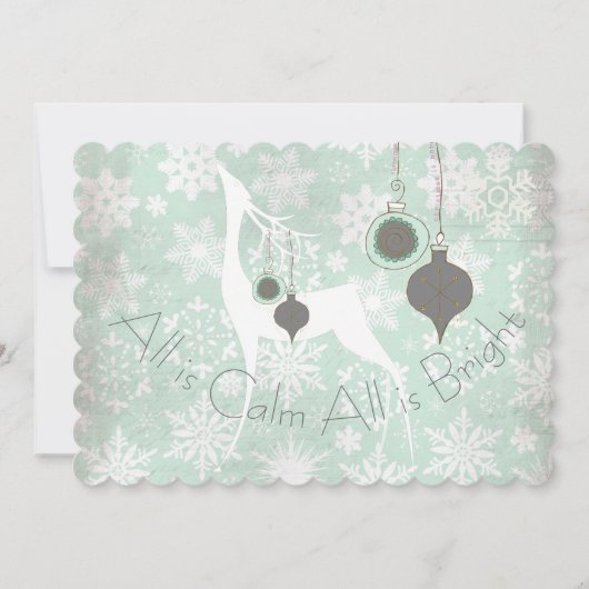 Alles is kalm. Alles is helder feestdag Feestdagenkaart (Voorkant)