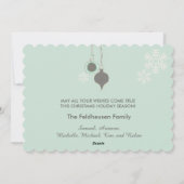 Alles is kalm. Alles is helder feestdag Feestdagenkaart (Achterkant)