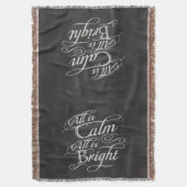 Alles is kalm, alles is helder kerstbord deken (Voorkant Verticaal)