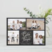 Alles is kalm, alles is helder kerstbord feestdagenkaart (Staand voorkant)