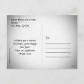 Alles is kalm, alles is helder kerstbord feestdagenkaart (Achterkant)