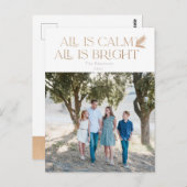 Alles is kalm. Alles is helder kerstfoto Briefkaart (Voorkant / Achterkant)