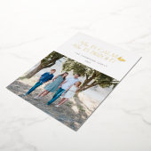 Alles is kalm. Alles is helder kerstontwerp wit Folie Feestdagenkaart (Gedraaid)